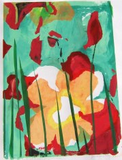 site zeefdruk, winterbloem 1